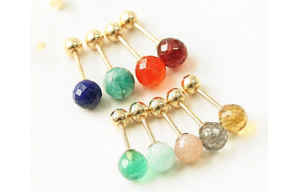 14k Natural Gemstones