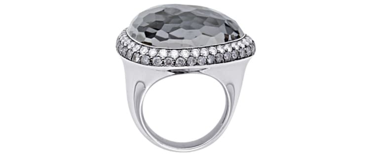 Bianca Jewelers Hematite and Diamond Ring