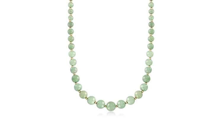 Jade Bead Graduated Necklace- Ross Simmons