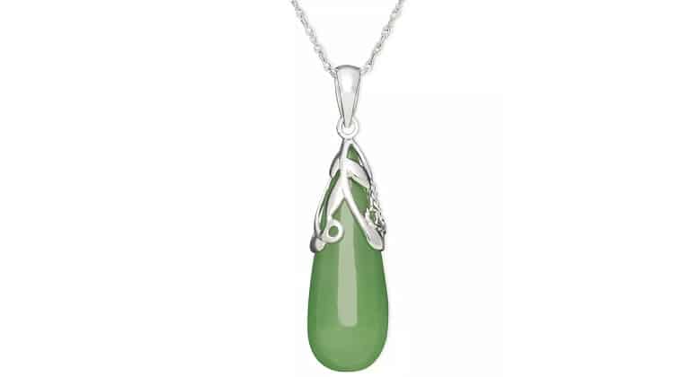 Jade Leaf Teardrop Pendant- Macy’s