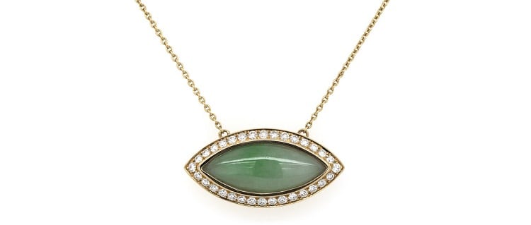 Jade and Diamond Necklace- Oliver Smith Jeweler