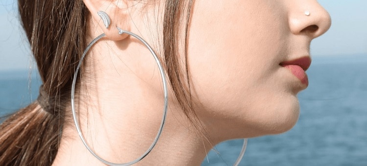 Large Surgical Steel Hoop Earrings