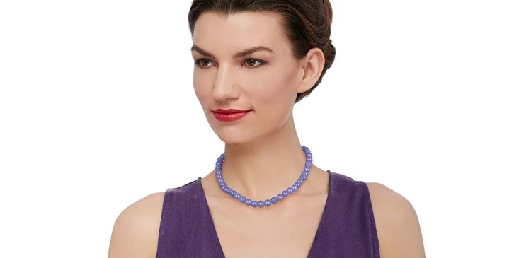 Lavender Jade Beaded Necklace- Ross Simmons