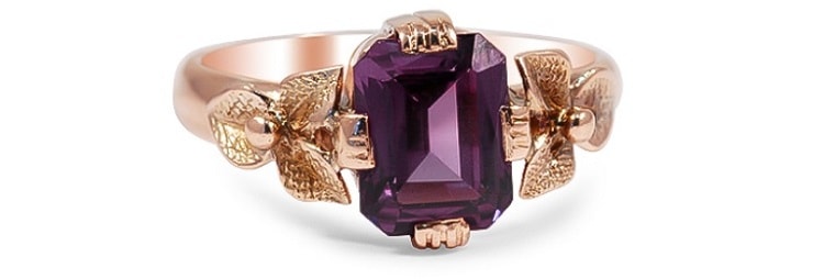 Retro Alexandrite Cocktail Ring