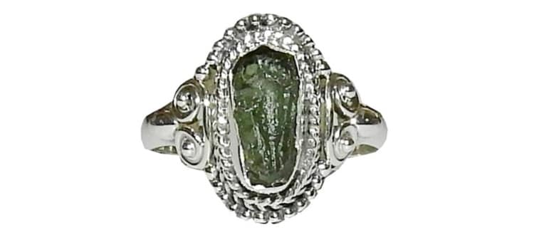 SunnyCrystals Genuine Moldavite Ring