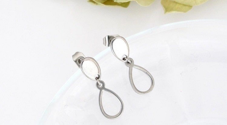 Surgical Steel Teardrop Earrings- Lotka Art