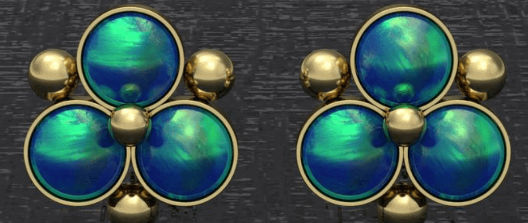 Tiny Opal Stud Earrings- TitaniumFashion