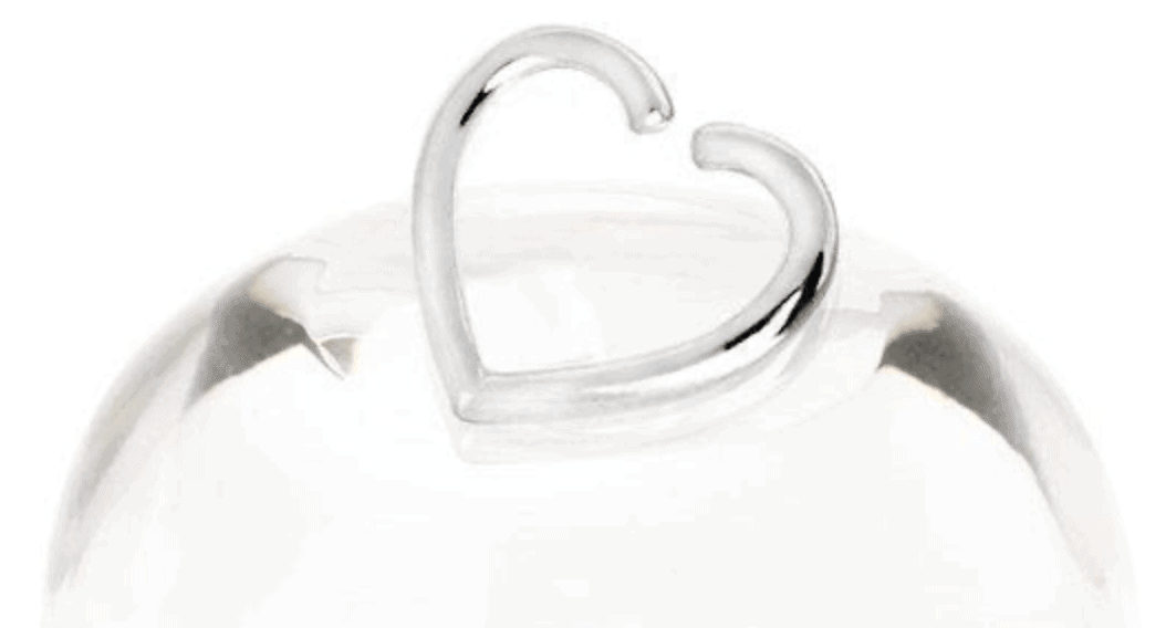 Heart-Shaped Cartilage Earring- Rebel Bod