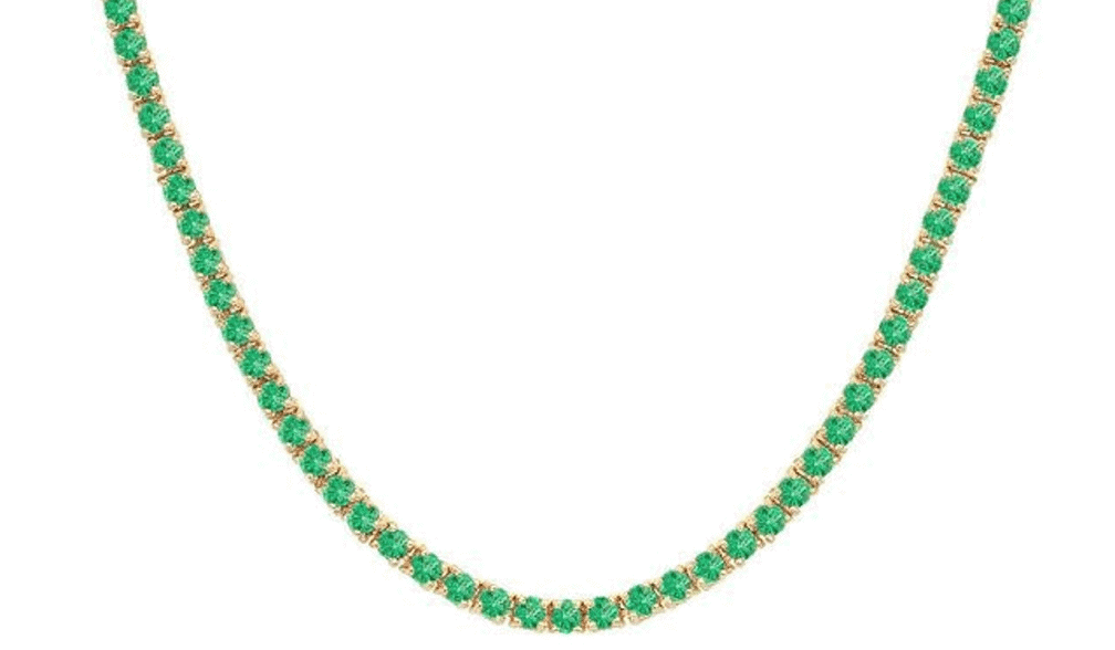 Emerald Tennis Necklace- Lovely