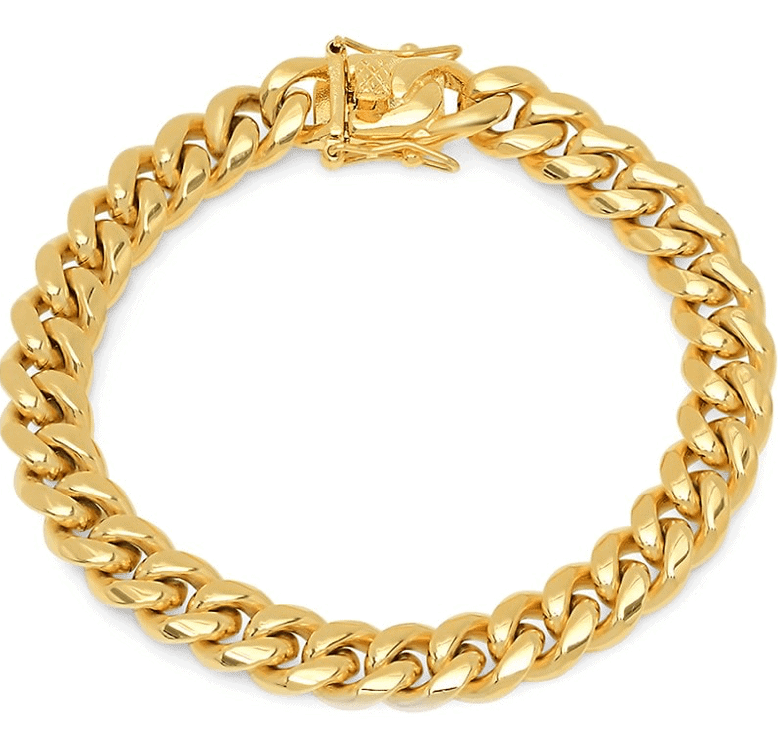 Anthony Jacobs 18K Goldplated Stainless Steel Cuban Bracelet- Saks Fifth Avenue