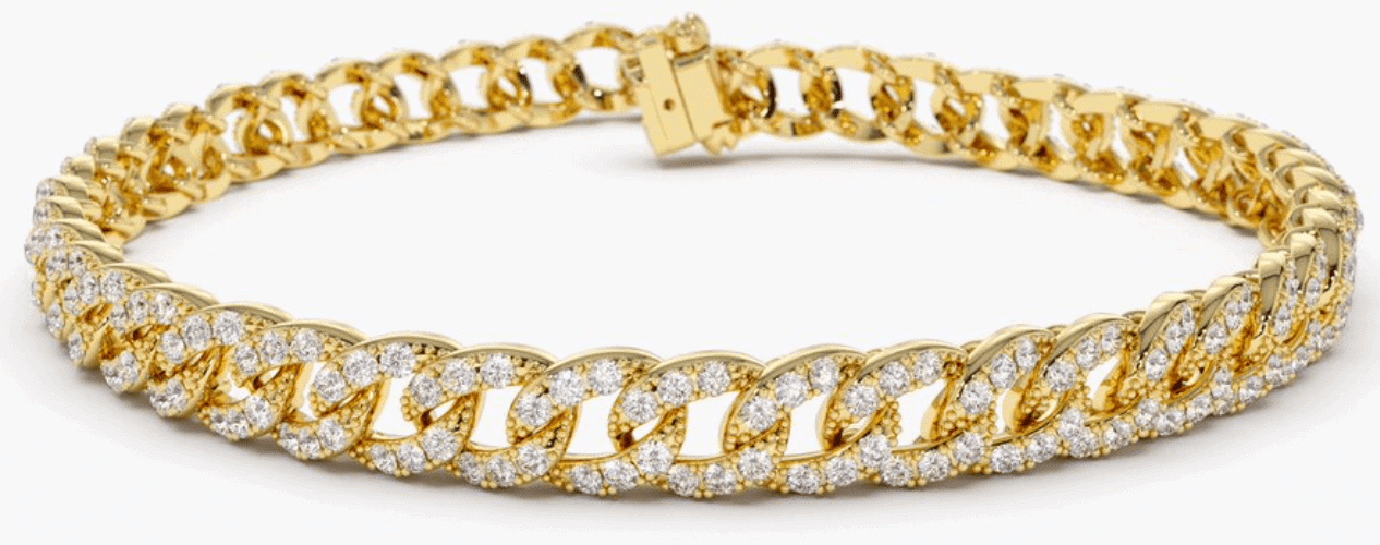 Diamond Cuban Link Bracelet- Ferko’s