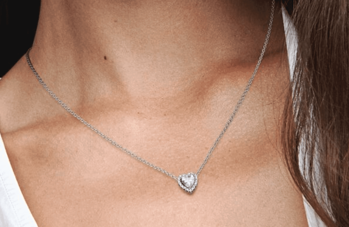 Pandora Sparkling Heart Collier Necklace