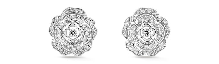 Bouton de Camelia Earrings