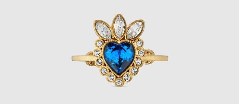 Crystal Heart Ring