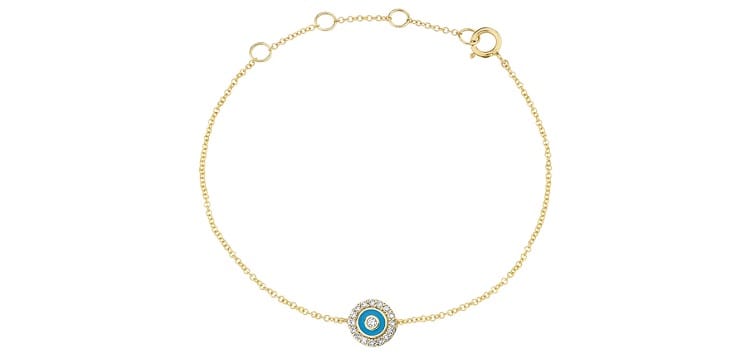 Evil Eye Enamel Charm Bracelet