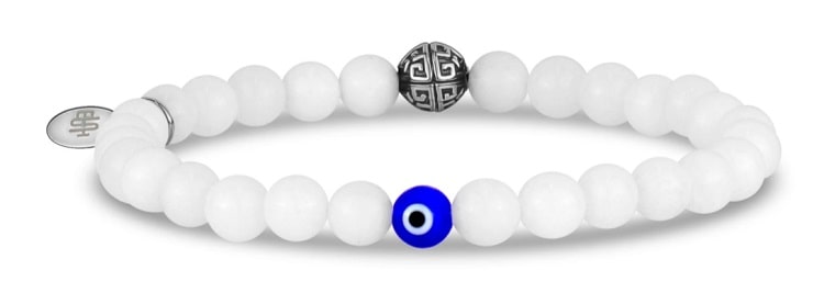 Evil Eye Jade Bead Bracelet