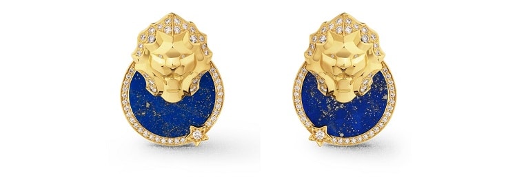 Lion Medaille Earrings