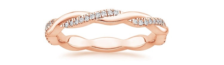 Petite Twisted Vine Eternity Diamond Ring