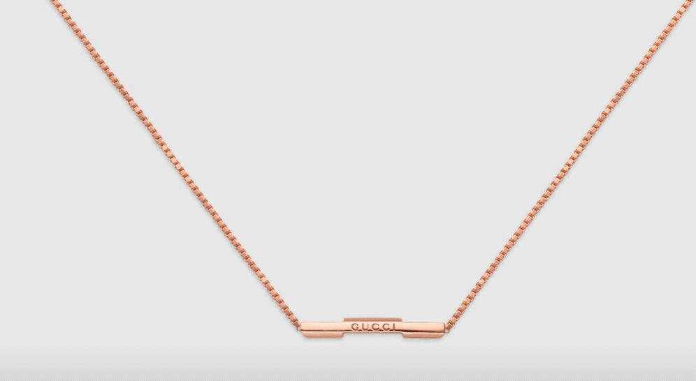 Gucci Link to Love Necklace with Bar