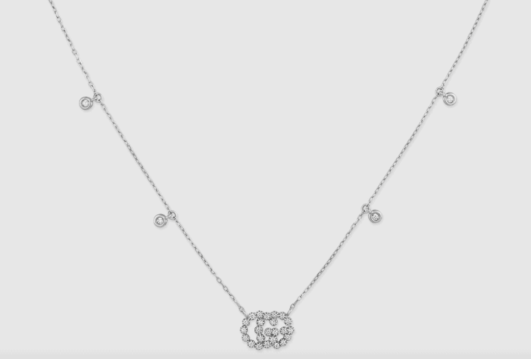 GG Running Necklace with Diamonds