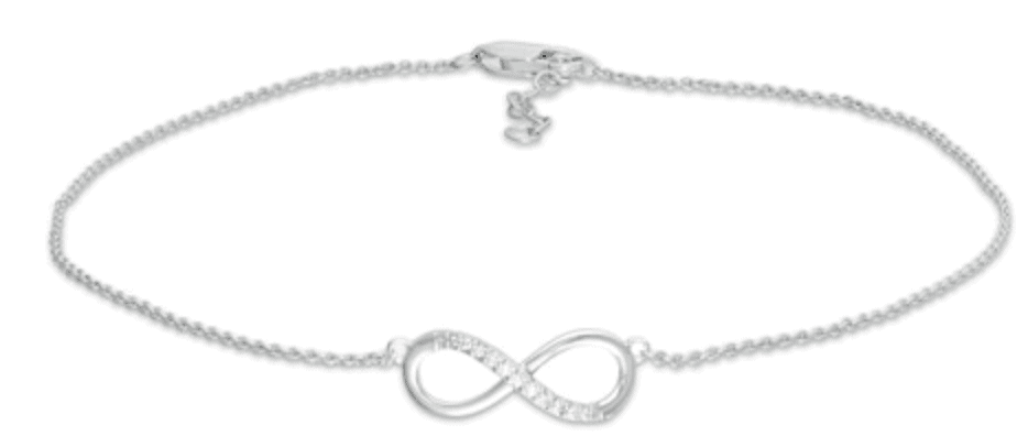 Diamond Infinity Ankle Bracelet