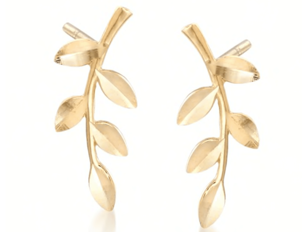 Gold Branch Earrings