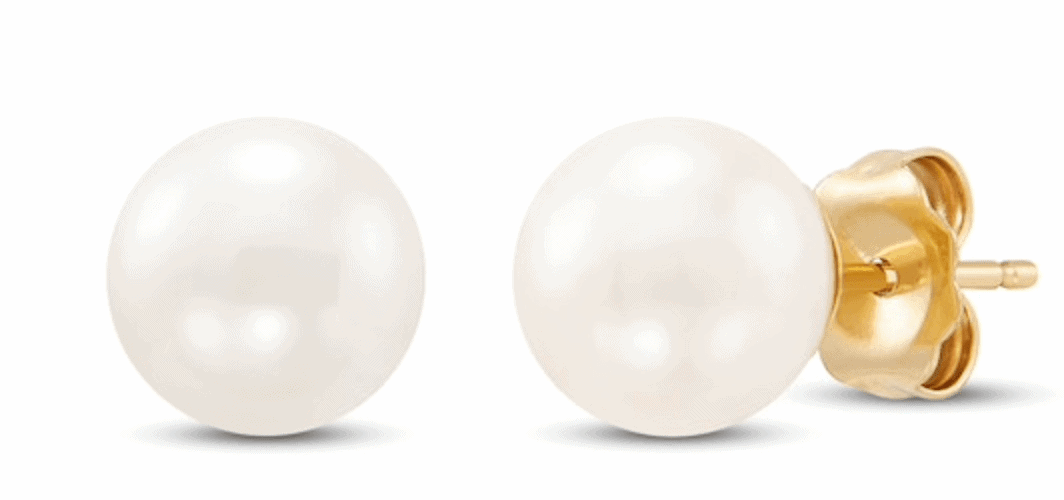 Cultured Pearl Stud Earrings