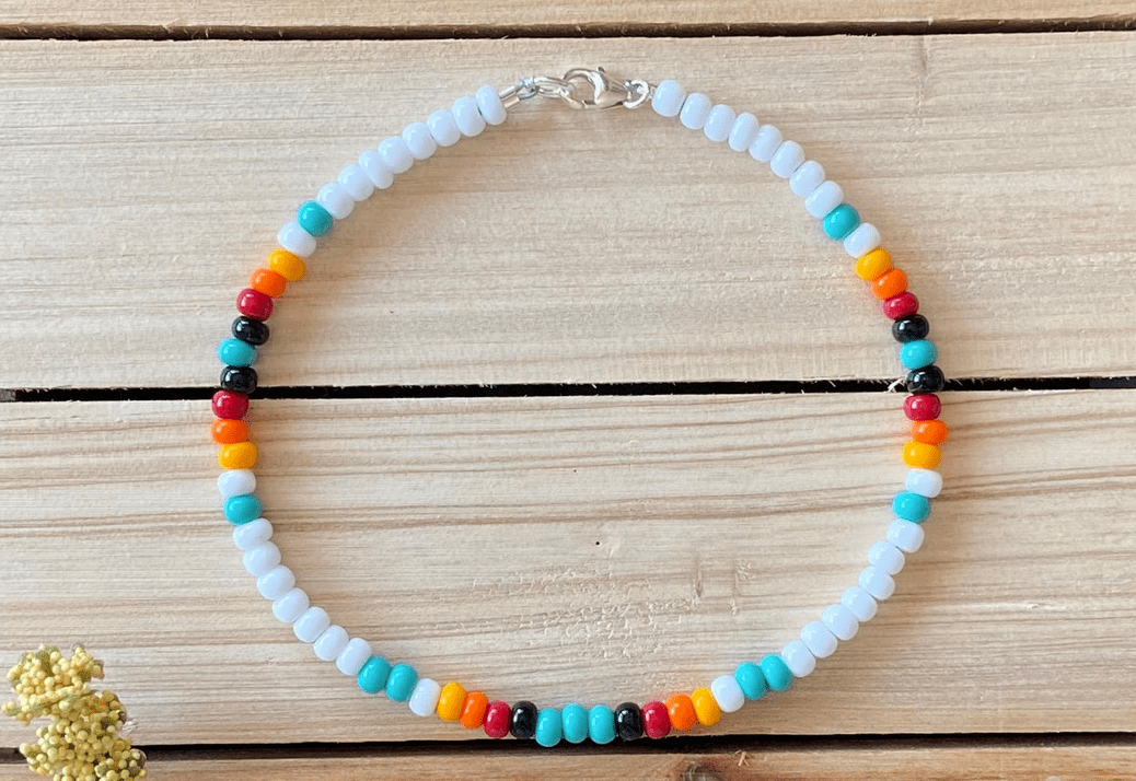 Sunrise Beaded Anklet