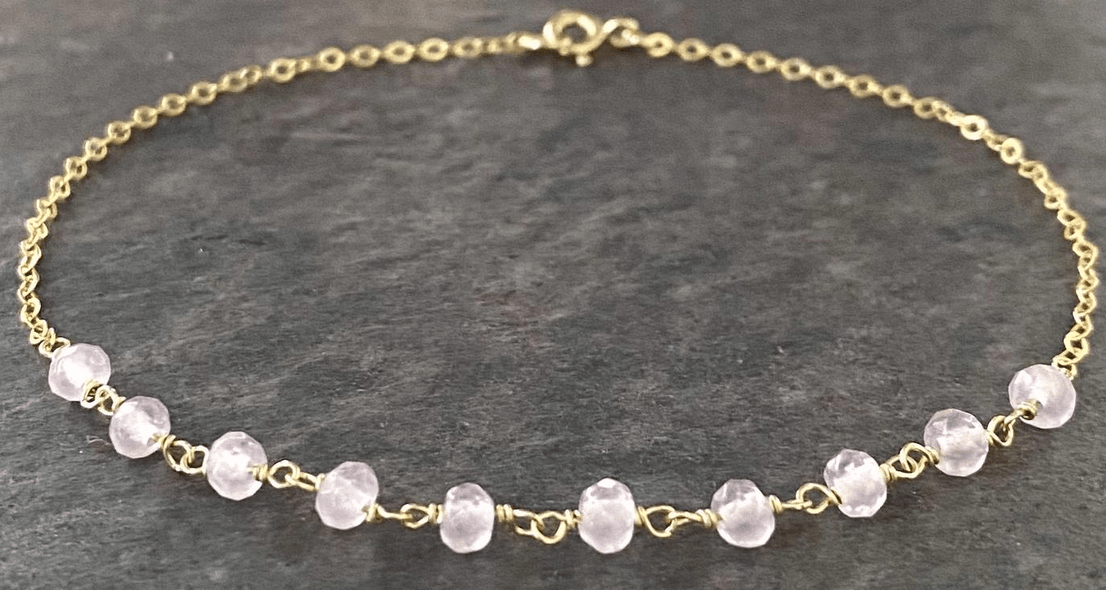 Rose Quartz Anklet