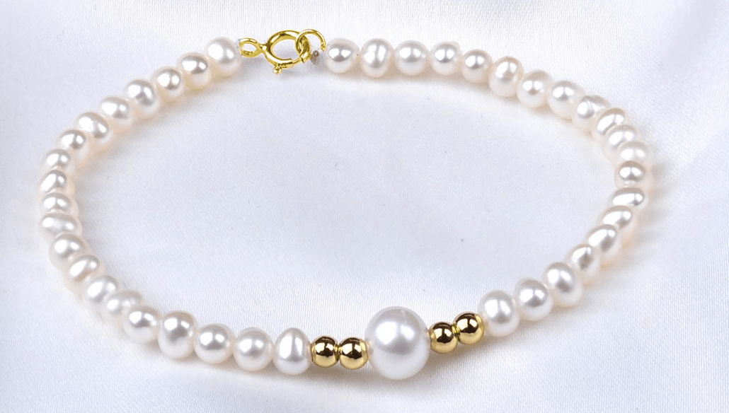 NYMPH Natural Freshwater Pearl Anklet