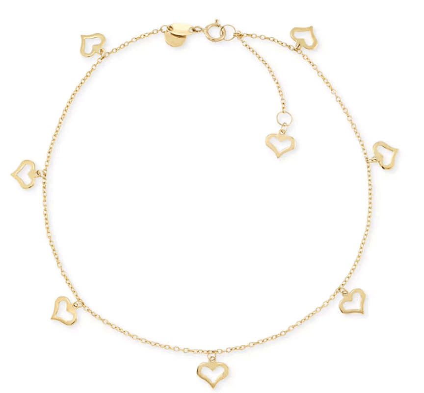 Heart Charm Anklet