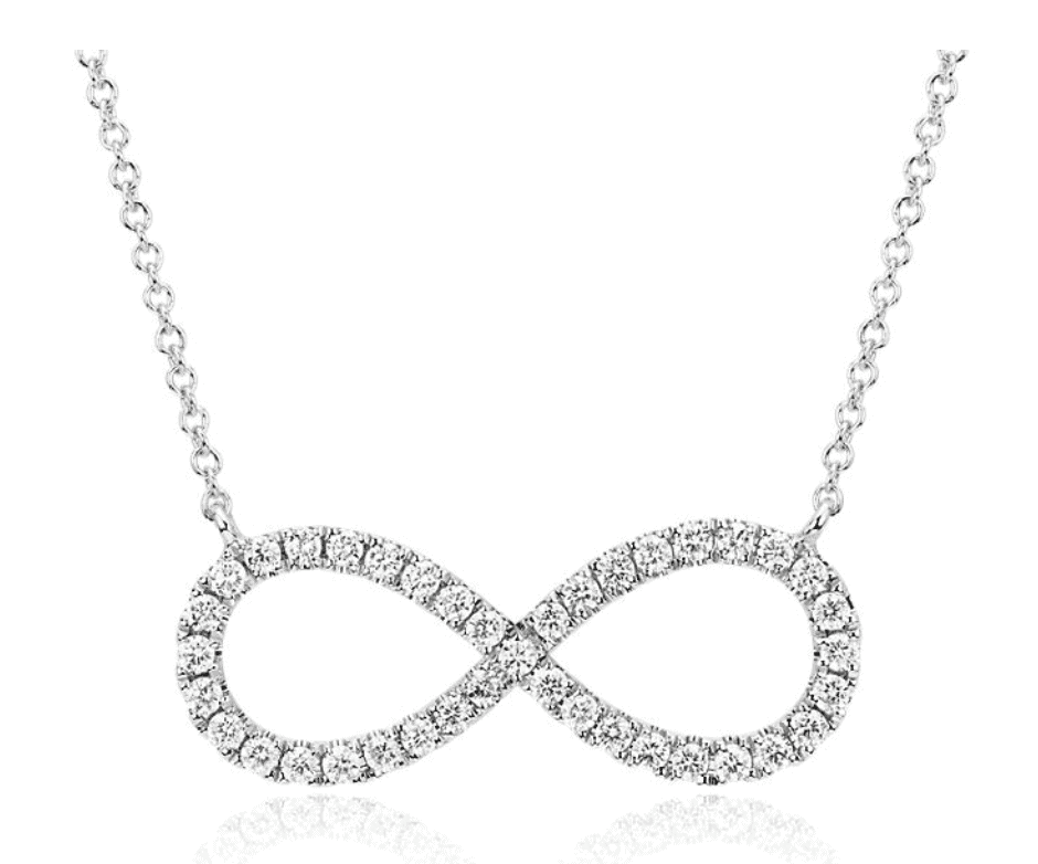 Angara Diamond Infinity Pendant Necklace