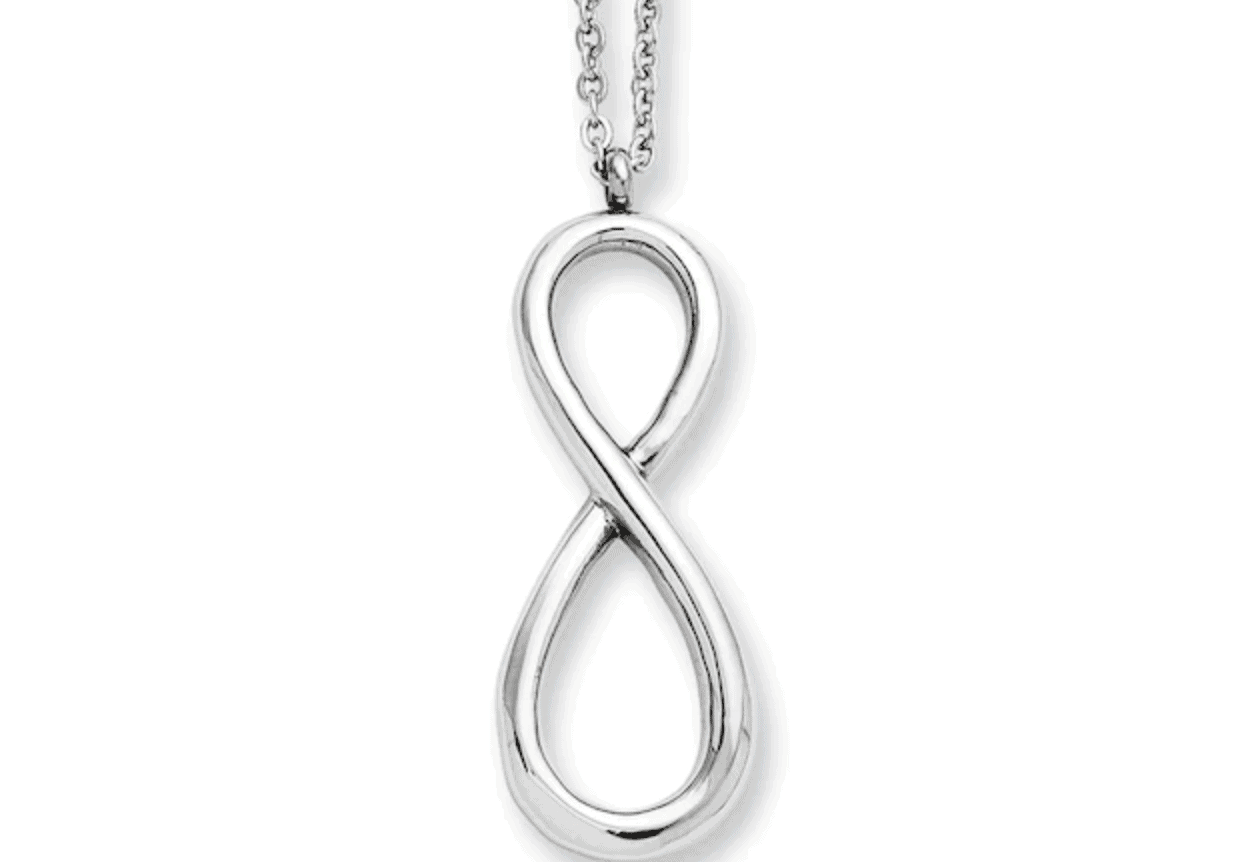 Infinity Pendant in Stainless Steel