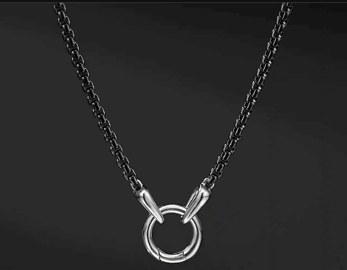 Stainless Steel Charm Necklace