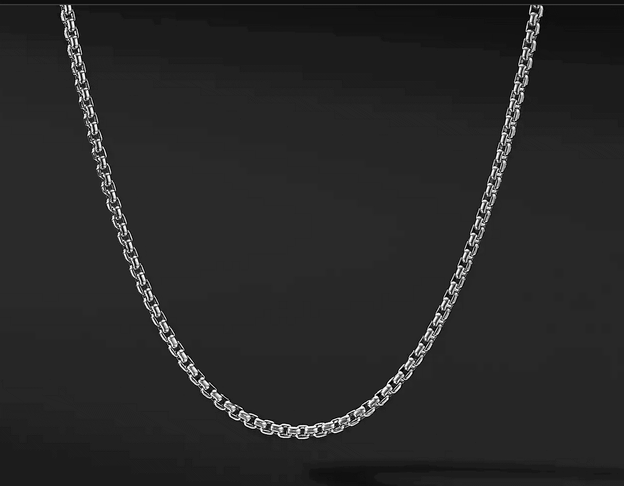 Box Chain in Platinum