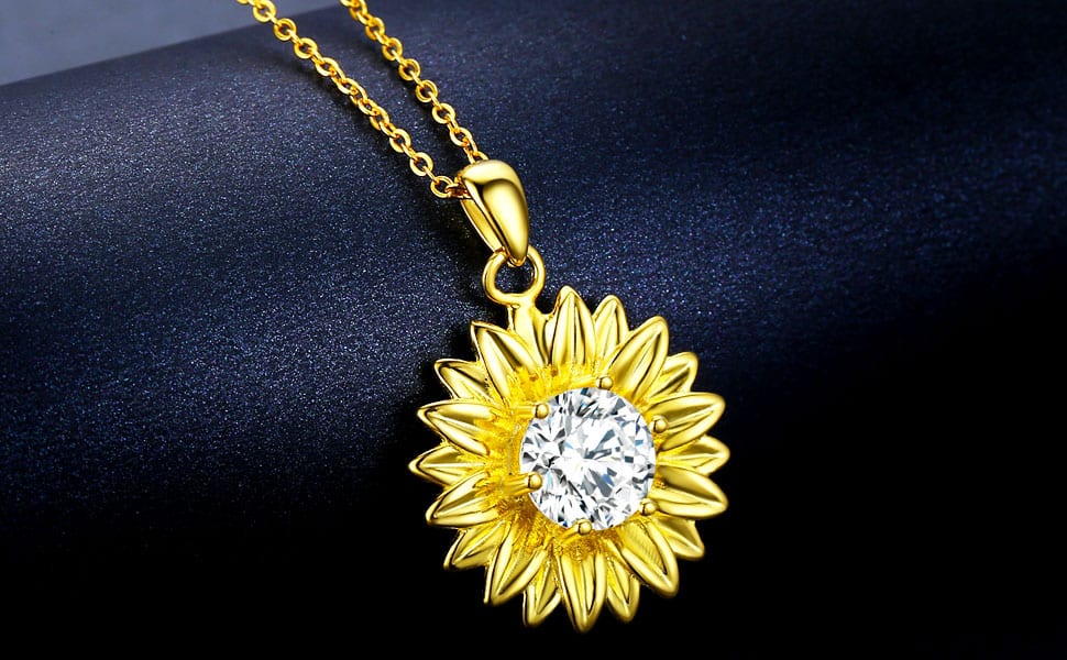 sunflower necklace