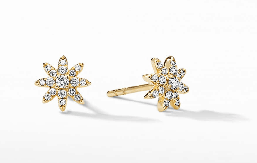 David Yurman Petite Starburst Stud Earrings 