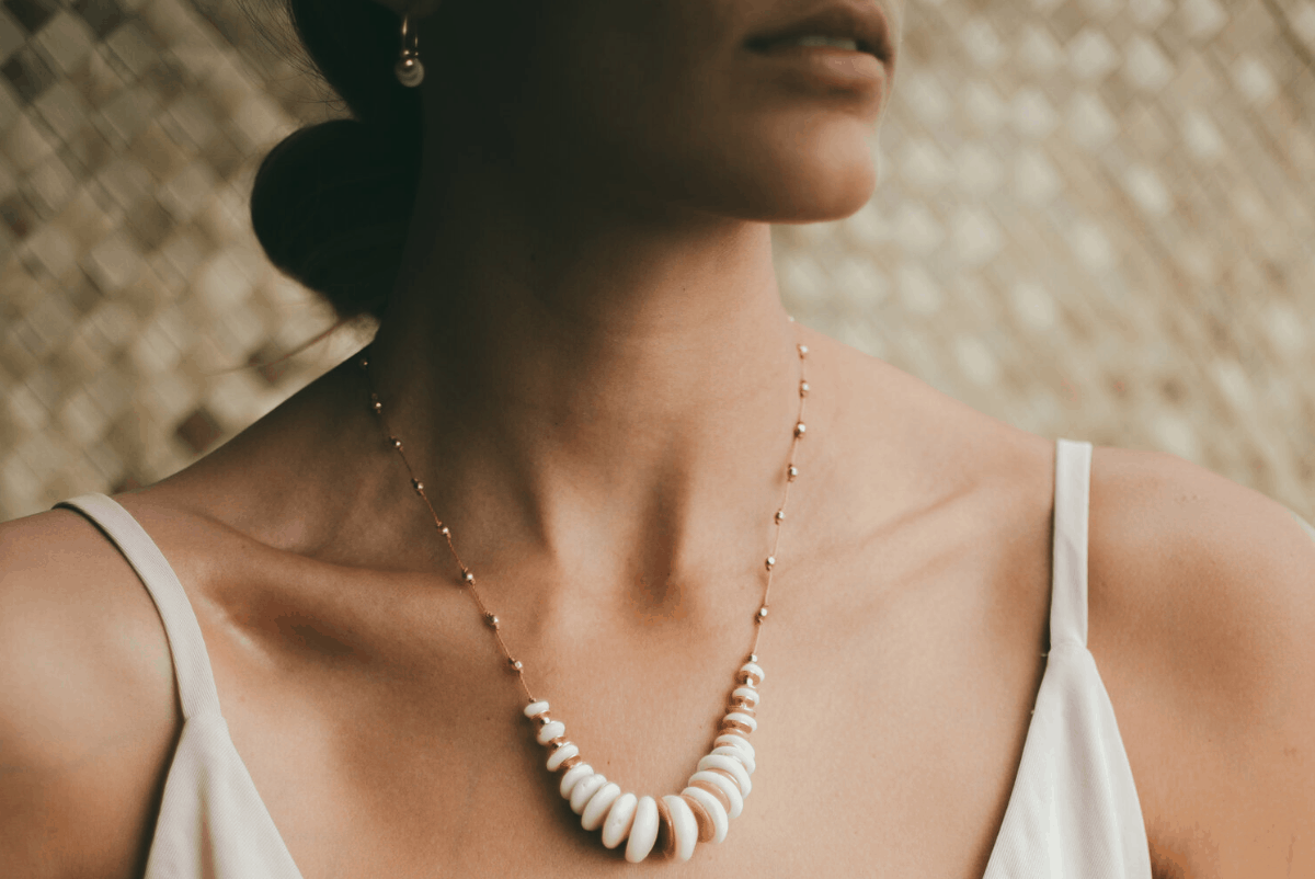 The Neely Ali’i White Puka Necklace