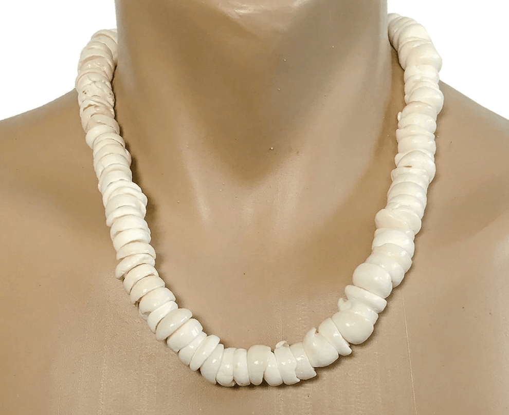 Natural Large Puka Shell Necklace 