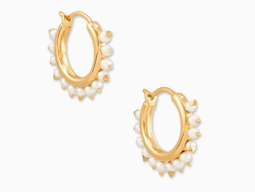 Amanda 18L Gold Vermeil Huggie Hoop Earrings