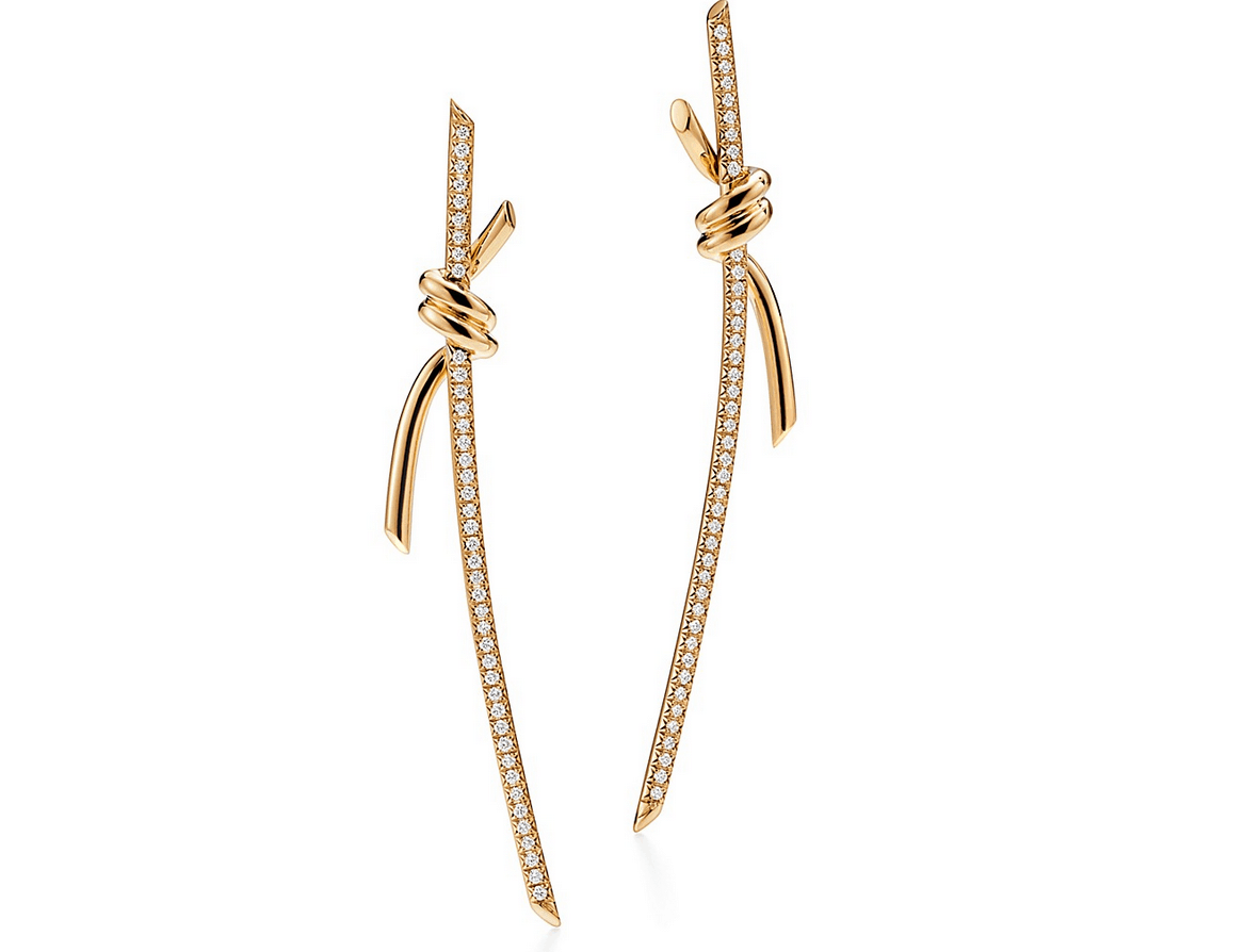 Tiffany Knot Drop Earrings