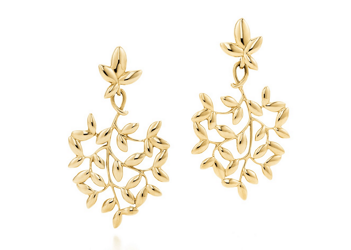 Paloma Picasso Olive Leaf Earrings