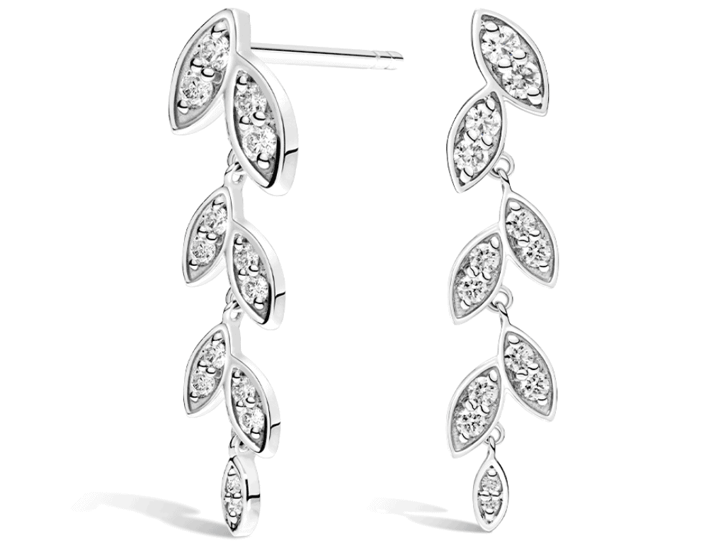 Wisteria Diamond Drop Earrings