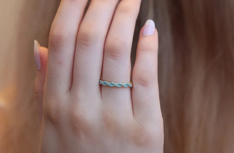 Turquoise Simple Band Ring