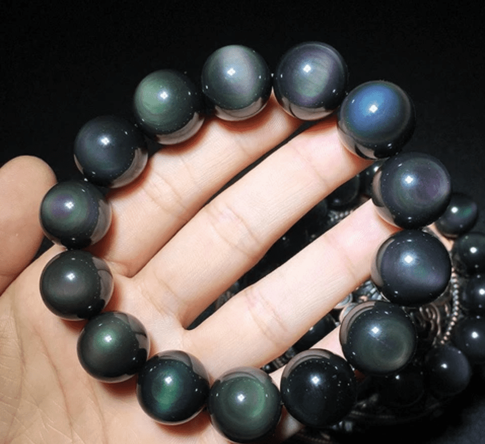 Anti-stress Rainbow Obsidian Bracelet