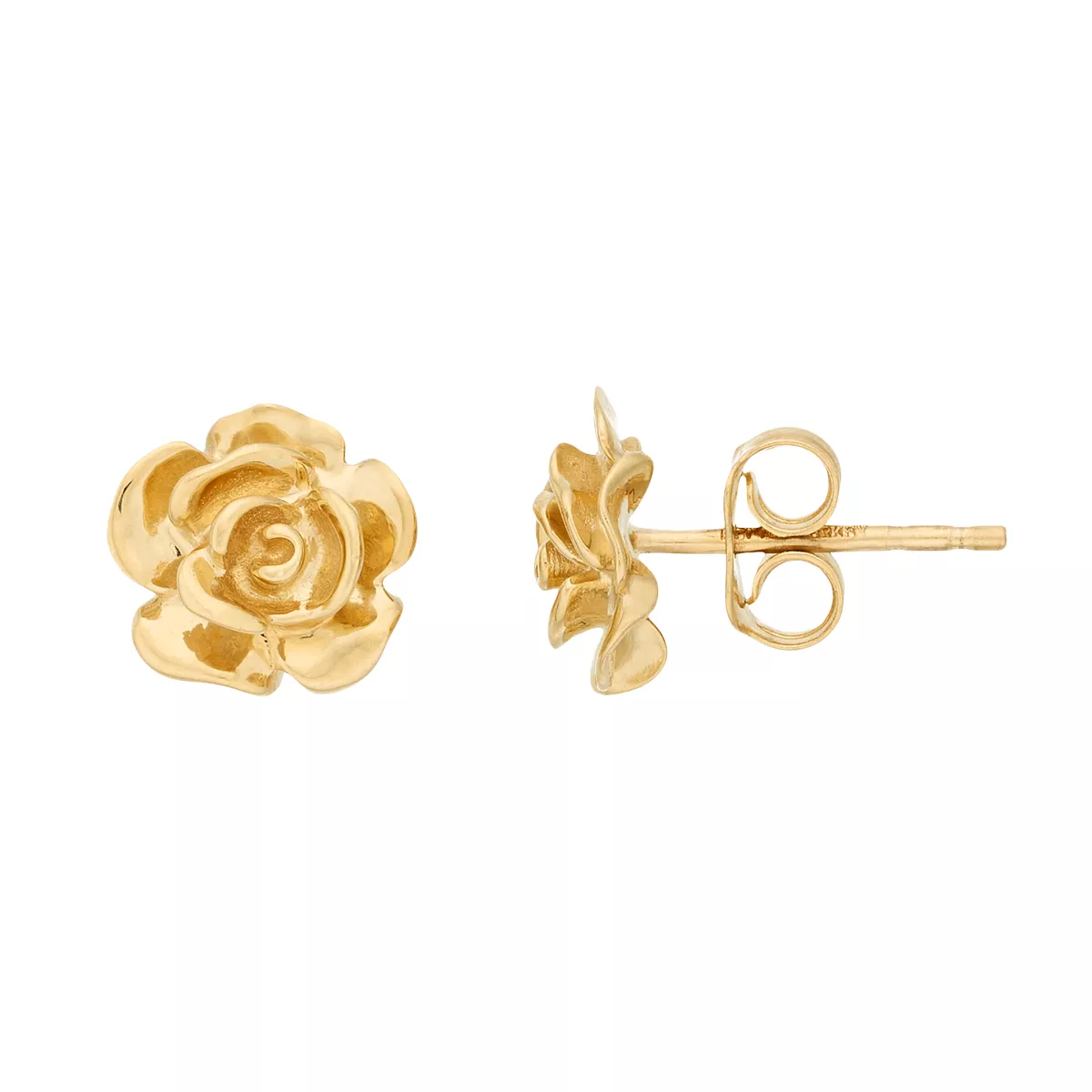 14K Gold Rose Bud Post Earrings | Kohl's