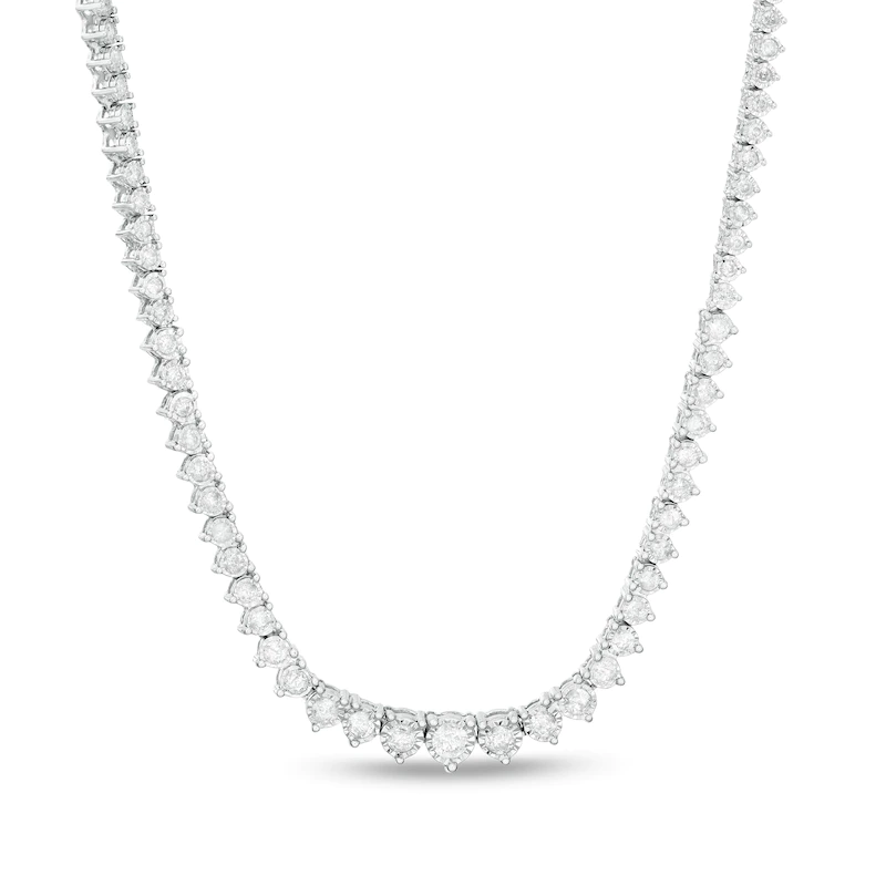 3 Carat Diamond Graduated Tennis Necklace | Zales Outlet