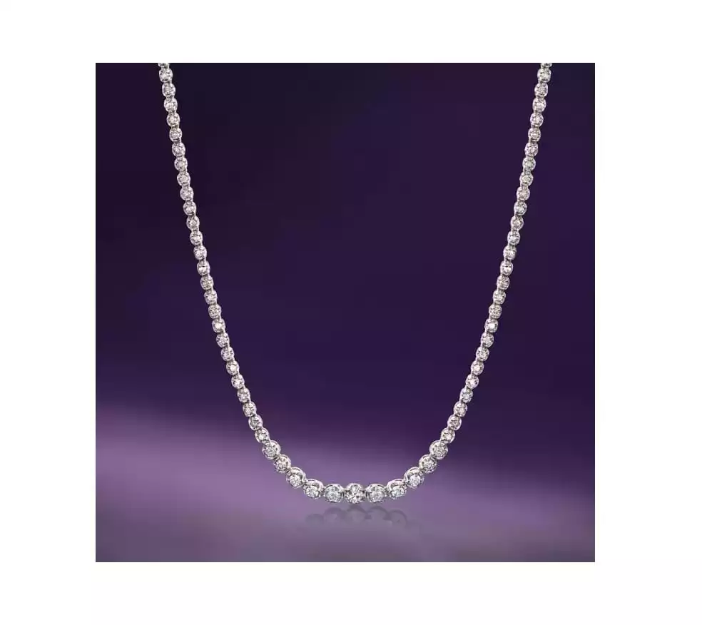 3.45 Carat Graduated Diamond Tennis Necklace | Ross-Simons