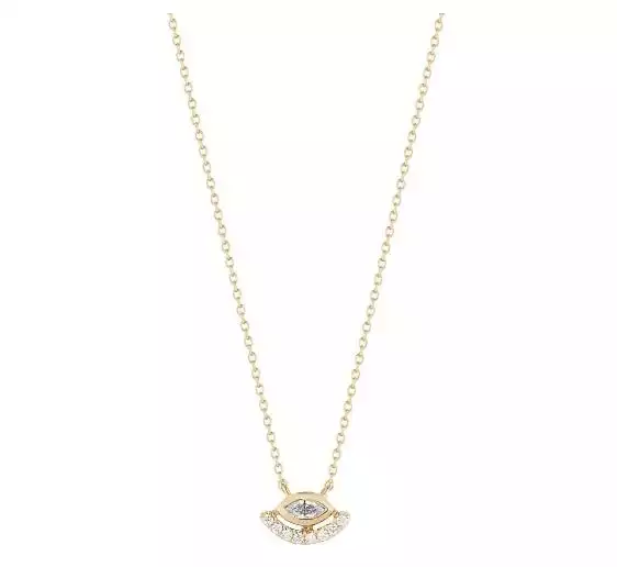 Alexa Jordyn Diamond Evil Eye Pendant Necklace | Nordstrom