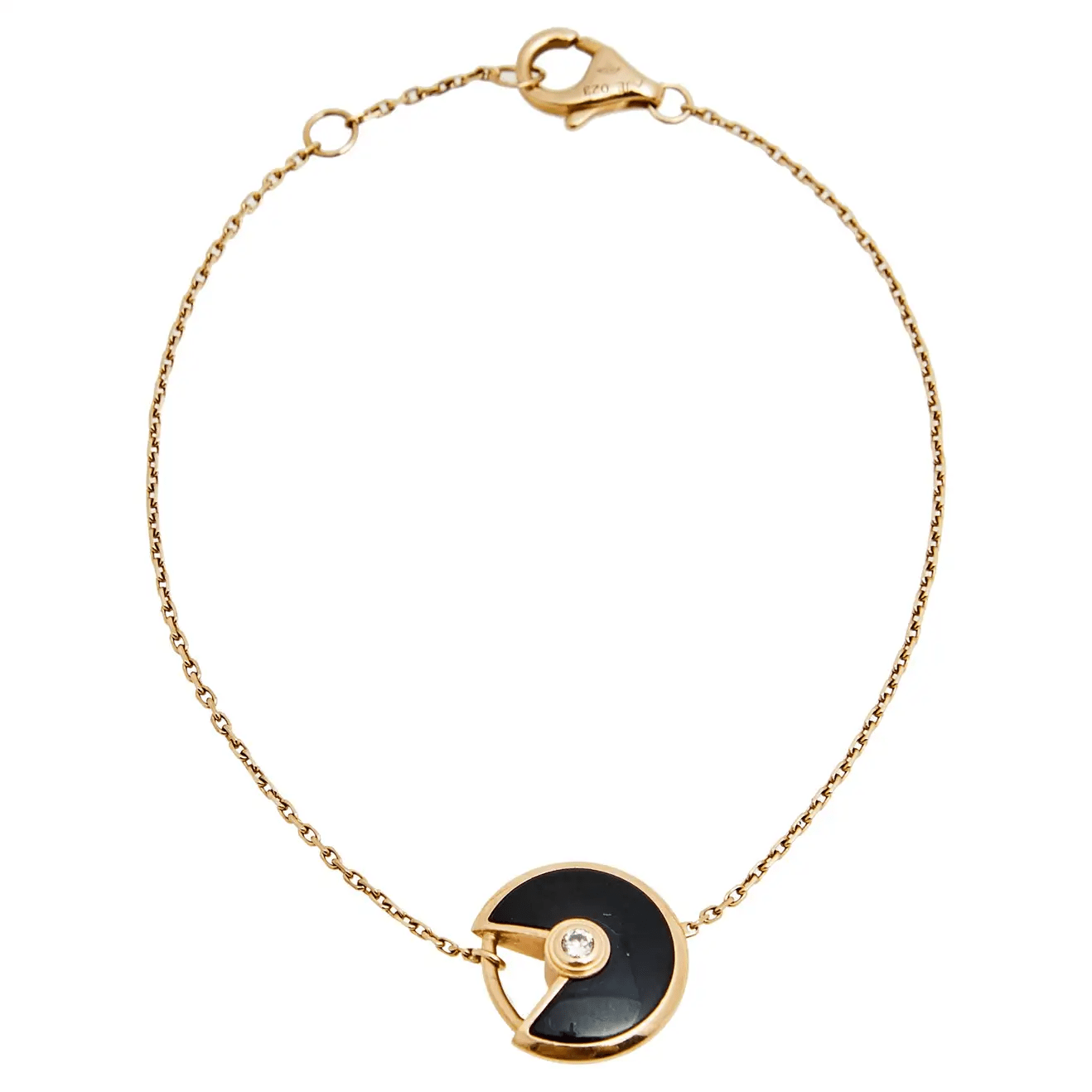 Black Onyx Amulette de Cartier Bracelet | 1stDibs